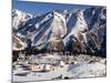 Astronomical Station in Snow Covered Landscape at Almaty in Kazakhstan, Central Asia-Tom Ang-Mounted Photographic Print