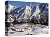 Astronomical Station in Snow Covered Landscape at Almaty in Kazakhstan, Central Asia-Tom Ang-Stretched Canvas