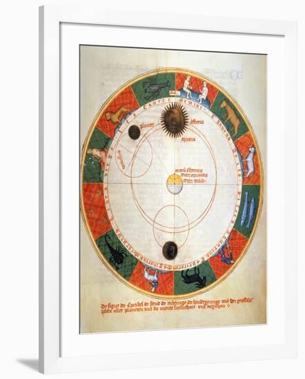 Astronomy: A Zodiac-Johannes de Sacrobosco-Framed Giclee Print