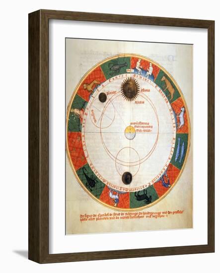 Astronomy: A Zodiac-Johannes de Sacrobosco-Framed Giclee Print