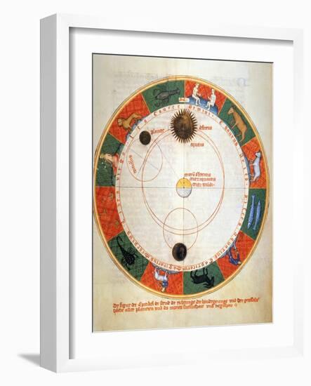 Astronomy: A Zodiac-Johannes de Sacrobosco-Framed Giclee Print