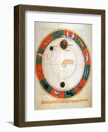 Astronomy: A Zodiac-Johannes de Sacrobosco-Framed Giclee Print