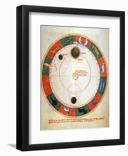 Astronomy: A Zodiac-Johannes de Sacrobosco-Framed Giclee Print