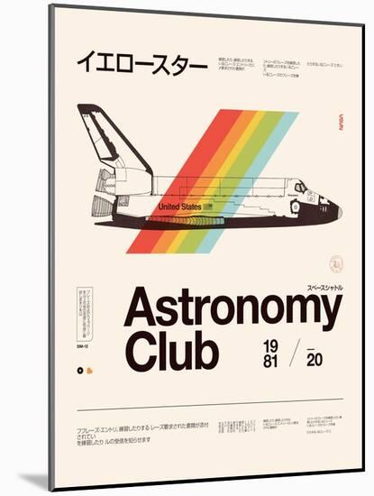 Astronomy Club-Florent Bodart-Mounted Giclee Print