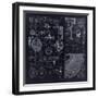 Astronomy Diagrams From 1728-Tina Lavoie-Framed Giclee Print