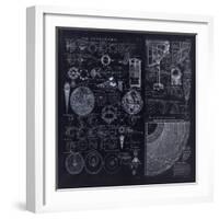 Astronomy Diagrams From 1728-Tina Lavoie-Framed Giclee Print