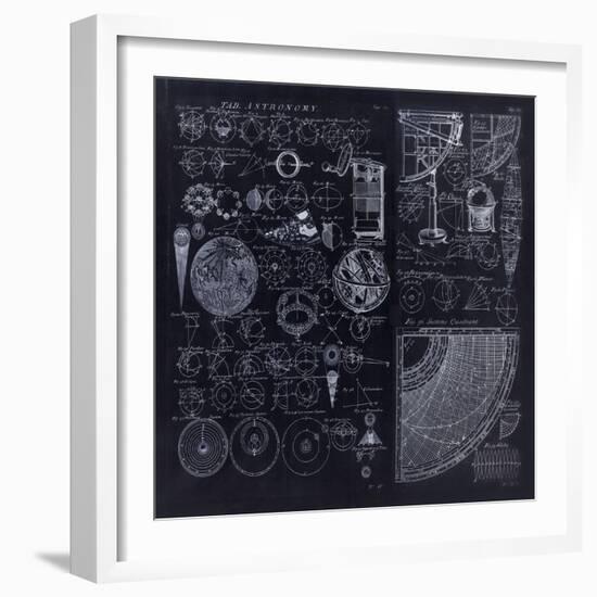 Astronomy Diagrams From 1728-Tina Lavoie-Framed Giclee Print