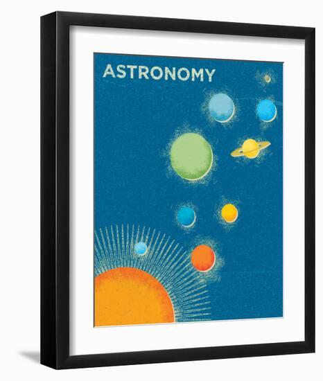 Astronomy-John Golden-Framed Giclee Print