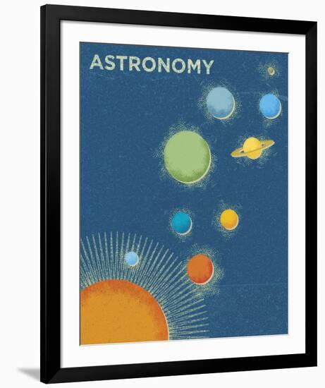 Astronomy-John W^ Golden-Framed Art Print