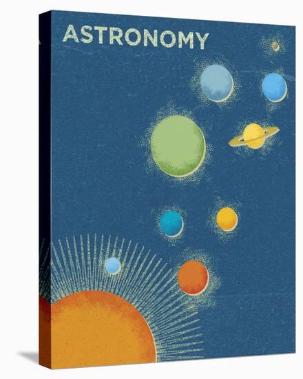 Astronomy-John W Golden-Stretched Canvas