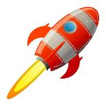 Retro Rocket, Vector Illustration-astudio-Stretched Canvas