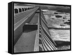 Aswan Dam, Built at the First Cataract of the Nile River-null-Framed Stretched Canvas