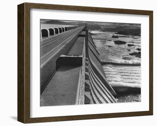 Aswan Dam, Built at the First Cataract of the Nile River-null-Framed Photographic Print