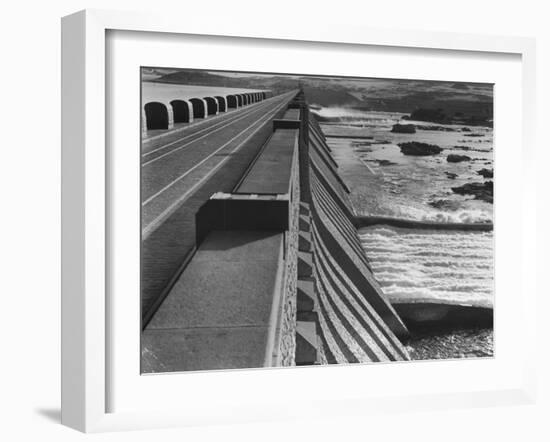 Aswan Dam, Built at the First Cataract of the Nile River-null-Framed Photographic Print