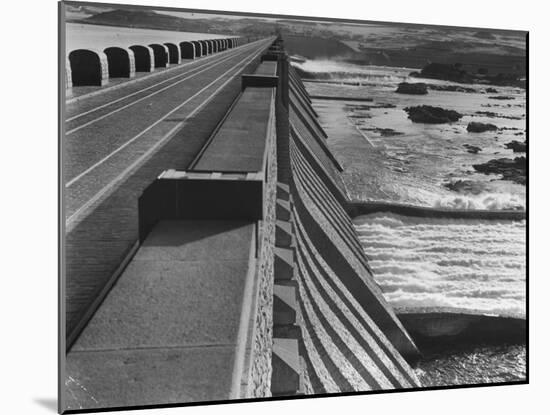 Aswan Dam, Built at the First Cataract of the Nile River-null-Mounted Photographic Print