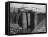 Aswan Dam Locks under Construction-null-Framed Stretched Canvas