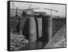 Aswan Dam Locks under Construction-null-Framed Stretched Canvas