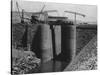 Aswan Dam Locks under Construction-null-Stretched Canvas