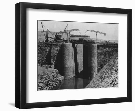 Aswan Dam Locks under Construction-null-Framed Photographic Print