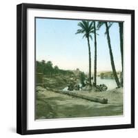 Aswan (Egypt), the First Cataract-Leon, Levy et Fils-Framed Photographic Print