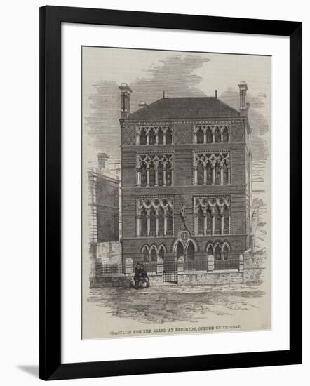 Asylum for the Blind at Brighton, Opened on Tuesday-null-Framed Giclee Print