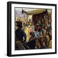 At 45 Genghis Khan Was the Ruler of a Vast Empire-Alberto Salinas-Framed Premium Giclee Print