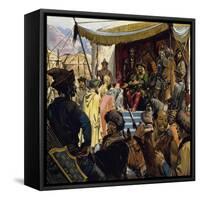 At 45 Genghis Khan Was the Ruler of a Vast Empire-Alberto Salinas-Framed Stretched Canvas