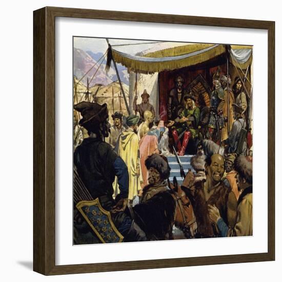 At 45 Genghis Khan Was the Ruler of a Vast Empire-Alberto Salinas-Framed Giclee Print