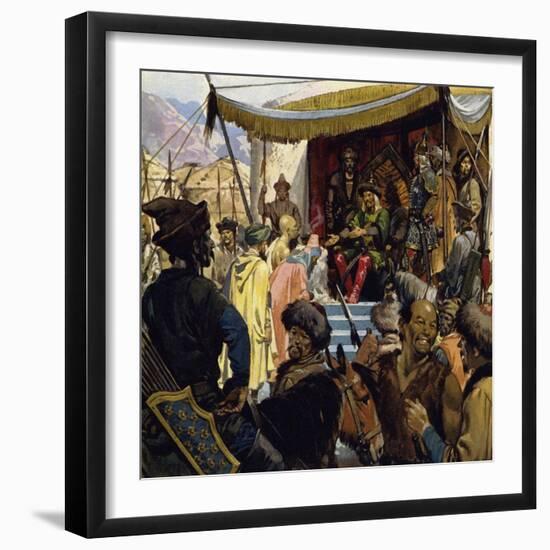 At 45 Genghis Khan Was the Ruler of a Vast Empire-Alberto Salinas-Framed Giclee Print