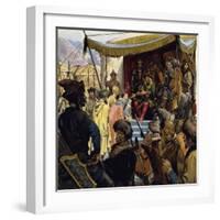 At 45 Genghis Khan Was the Ruler of a Vast Empire-Alberto Salinas-Framed Giclee Print