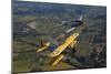 At-6 Texan and Stearman Pt-17 Flying over Santa Rosa, California-Stocktrek Images-Mounted Photographic Print