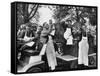 At 9:00 A.M., Carlsberg and Tivoli Workers Enjoying an Early Morning Beer-Carl Mydans-Framed Stretched Canvas