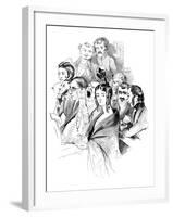 At a Concert, 19th Century-null-Framed Giclee Print