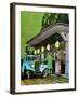 At a Filling Station, C1930-Leslie Carr-Framed Giclee Print