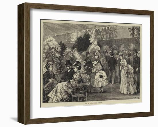 At a Flower Show-Henry Woods-Framed Giclee Print