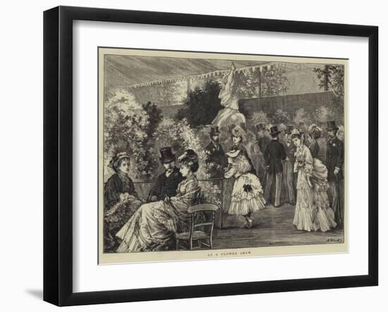 At a Flower Show-Henry Woods-Framed Giclee Print