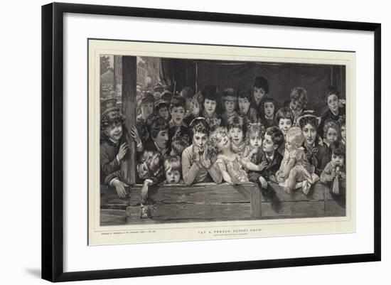 At a French Puppet-Show-Timoleon Marie Lobrichon-Framed Giclee Print