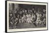 At a French Puppet-Show-Timoleon Marie Lobrichon-Framed Stretched Canvas