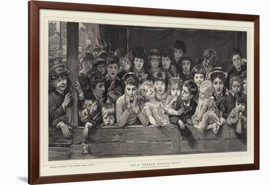 At a French Puppet-Show-Timoleon Marie Lobrichon-Framed Giclee Print