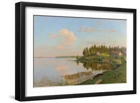 At a lake. 1893-Isaak Iljitsch Lewitan-Framed Giclee Print