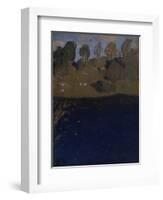 At a Lake, Autumn, 1890S-Isaak Ilyich Levitan-Framed Giclee Print