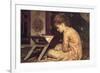 At a Reading Desk-Frederick Leighton-Framed Premium Giclee Print