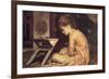 At a Reading Desk-Frederick Leighton-Framed Premium Giclee Print