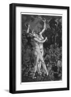 At a Sabbat in the Basque Country Two Witches Enjoy a Lascivious Dance-Martin Van Maele-Framed Photographic Print