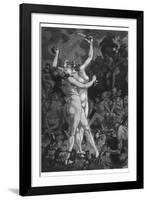 At a Sabbat in the Basque Country Two Witches Enjoy a Lascivious Dance-Martin Van Maele-Framed Photographic Print