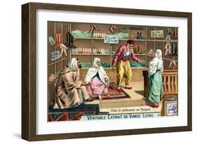 At a Shoemaker's in Turkey, C1900-null-Framed Giclee Print