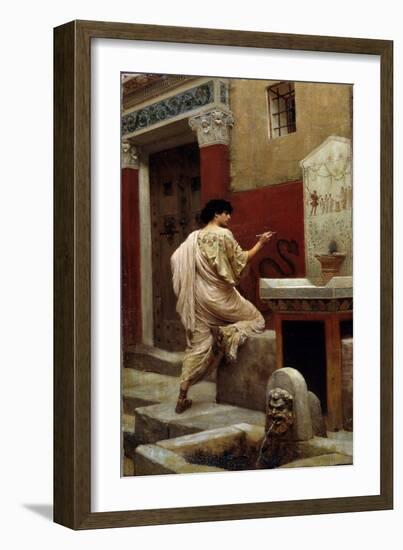 At a Wall, Pompeii-Stepan Vladislavovich Bakalowicz-Framed Premium Giclee Print