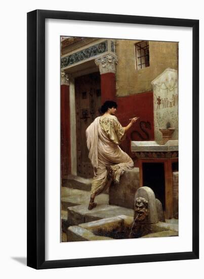 At a Wall, Pompeii-Stepan Vladislavovich Bakalowicz-Framed Premium Giclee Print