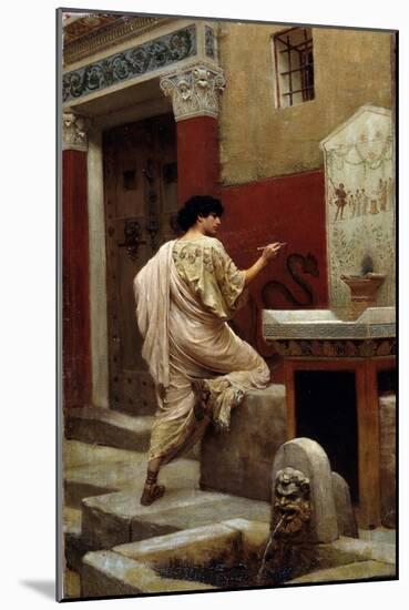 At a Wall, Pompeii-Stepan Vladislavovich Bakalowicz-Mounted Premium Giclee Print