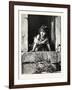 At a Window in Naples-null-Framed Giclee Print